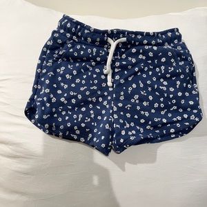 Toddler Blue Floral Shorts